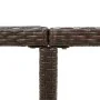 Synthetic rattan and brown glass garden table 109x107x74 cm by vidaXL, Garden tables - Ref: Foro24-316788, Price: 103,56 €, D...