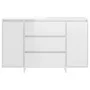 Sideboard mit 3 Schubladen weiß glänzend Sperrholz 120x41x75 cm von vidaXL, Sideboards - Ref: Foro24-809617, Preis: 140,60 €,...