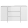 Sideboard mit 3 Schubladen weiß glänzend Sperrholz 120x41x75 cm von vidaXL, Sideboards - Ref: Foro24-809617, Preis: 142,45 €,...