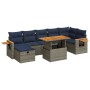 Juego Sofá Jardín 8 Piezas con Cojines Marrón Poli Ratán Acacia von , Gartensets - Ref: Foro24-3328146, Preis: 614,63 €, Raba...