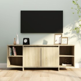 TV-Schrank aus Sonoma-Eichensperrholz, 130 x 35 x 50 cm von vidaXL, TV-Möbel - Ref: Foro24-809587, Preis: 88,32 €, Rabatt: %