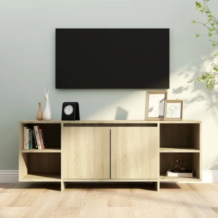 TV-Schrank aus Sonoma-Eichensperrholz, 130 x 35 x 50 cm von vidaXL, TV-Möbel - Ref: Foro24-809587, Preis: 86,84 €, Rabatt: %