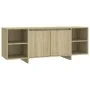 TV-Schrank aus Sonoma-Eichensperrholz, 130 x 35 x 50 cm von vidaXL, TV-Möbel - Ref: Foro24-809587, Preis: 86,84 €, Rabatt: %