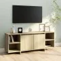 TV-Schrank aus Sonoma-Eichensperrholz, 130 x 35 x 50 cm von vidaXL, TV-Möbel - Ref: Foro24-809587, Preis: 86,84 €, Rabatt: %