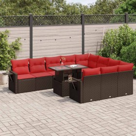 Set de sofás de jardín 11 pzas cojines ratán sintético marrón by , Garden sets - Ref: Foro24-3326555, Price: 878,92 €, Discou...