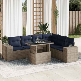 Juego Sofá Jardín 14 Piezas con Cojines Gris Poli Ratán Acacia by , Garden sets - Ref: Foro24-3326812, Price: 591,52 €, Disco...