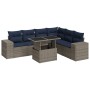 Juego Sofá Jardín 14 Piezas con Cojines Gris Poli Ratán Acacia by , Garden sets - Ref: Foro24-3326812, Price: 591,52 €, Disco...