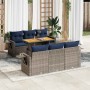 Set de sofás de jardín 7 pzas con cojines ratán sintético gris by , Garden sets - Ref: Foro24-3327113, Price: 571,75 €, Disco...