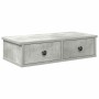 Estante de pared con cajones madera contrachapada gris hormigón von , Regale und Regale - Ref: Foro24-859944, Preis: 36,98 €,...