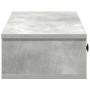 Estante de pared con cajones madera contrachapada gris hormigón von , Regale und Regale - Ref: Foro24-859944, Preis: 36,98 €,...