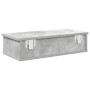 Estante de pared con cajones madera contrachapada gris hormigón von , Regale und Regale - Ref: Foro24-859944, Preis: 36,98 €,...