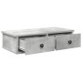 Estante de pared con cajones madera contrachapada gris hormigón von , Regale und Regale - Ref: Foro24-859944, Preis: 36,98 €,...