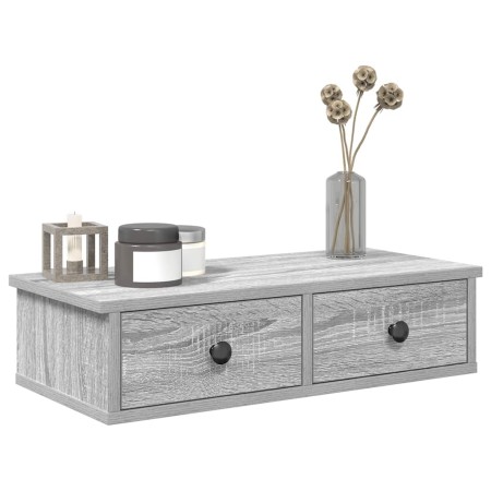 Estante de pared con cajones madera contrachapada roble ahumado | Foro24.es | Tu tienda online para hogar, jardín y más Foro24.es