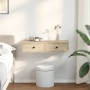 Estante de pared con cajones madera contrachapada roble sonoma by , Shelves and shelves - Ref: Foro24-859952, Price: 52,04 €,...