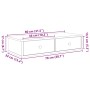 Estante de pared con cajones madera contrachapada roble sonoma by , Shelves and shelves - Ref: Foro24-859952, Price: 52,04 €,...