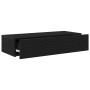 Estante de pared con cajones de madera contrachapada negro von , Regale und Regale - Ref: Foro24-859978, Preis: 71,12 €, Raba...