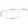 Estante de pared con cajones de madera contrachapada negro von , Regale und Regale - Ref: Foro24-859978, Preis: 71,12 €, Raba...