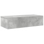 Estante de pared con cajones madera contrachapada gris hormigón von , Regale und Regale - Ref: Foro24-859971, Preis: 38,85 €,...