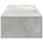 Estante de pared con cajones madera contrachapada gris hormigón von , Regale und Regale - Ref: Foro24-859971, Preis: 38,85 €,...