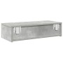 Estante de pared con cajones madera contrachapada gris hormigón von , Regale und Regale - Ref: Foro24-859971, Preis: 38,85 €,...