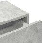 Estante de pared con cajones madera contrachapada gris hormigón von , Regale und Regale - Ref: Foro24-859971, Preis: 38,85 €,...