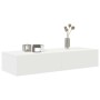 Estante de pared con cajones de madera contrachapada blanco by , Shelves and shelves - Ref: Foro24-859986, Price: 75,83 €, Di...