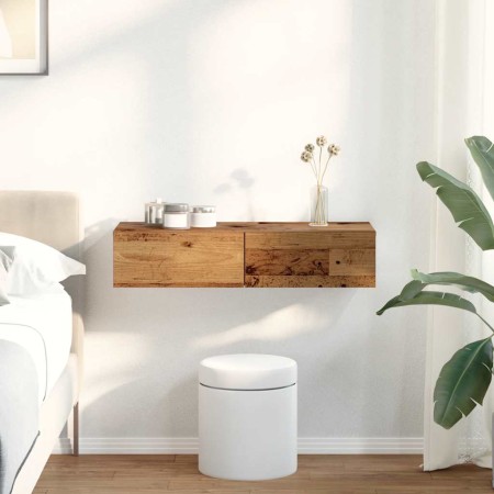 Estante de pared con cajones madera contrachapada madera vieja by , Shelves and shelves - Ref: Foro24-859984, Price: 63,91 €,...