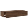 Estante de pared con cajones madera contrachapada marrón roble von , Regale und Regale - Ref: Foro24-859992, Preis: 77,42 €, ...