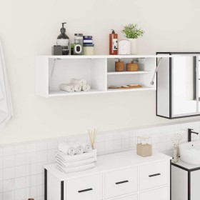 Mueble de pared de baño madera ingeniería blanco 100x25x30 cm von , Badezimmerwaschtische - Ref: Foro24-860094, Preis: 65,76 ...