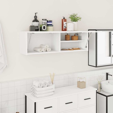 Mueble de pared de baño madera ingeniería blanco 100x25x30 cm von , Badezimmerwaschtische - Ref: Foro24-860094, Preis: 65,76 ...