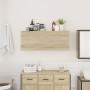 Mueble de pared baño madera ingeniería roble sonoma 100x25x40cm von , Badezimmerwaschtische - Ref: Foro24-860105, Preis: 73,4...