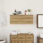 Mueble pared baño madera ingeniería roble artisan 100x25x40 cm by , bathroom vanities - Ref: Foro24-860111, Price: 74,52 €, D...