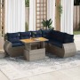 Set de sofás de jardín 7 pzas con cojines ratán sintético gris | Foro24.es | Tu tienda online para hogar, jardín y más Foro24.es