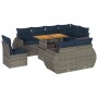 Set de sofás de jardín con cojines 9 pzas ratán sintético gris by , Garden sets - Ref: Foro24-3327281, Price: 819,99 €, Disco...