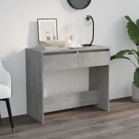 Console table made of gray concrete plywood 89x41x76.5 cm by vidaXL, Side tables - Ref: Foro24-809570, Price: 57,95 €, Discou...