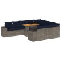 Set de sofás de jardín 11 pzas y cojines ratán sintético gris | Foro24.es | Tu tienda online para hogar, jardín y más Foro24.es
