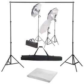 Kit de estudio fotográfico con set de luces y