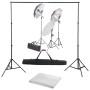 Kit de estudio fotográfico con set de luces y fondo by , Flashes and studio lighting - Ref: Foro24-3055122, Price: 182,20 €, ...