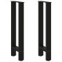 Patas de mesa de centro acero negro 2 uds 28x(72-73) cm von , Tischbeine - Ref: Foro24-4013292, Preis: 69,05 €, Rabatt: -5%%