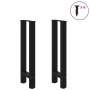 Patas de mesa de centro acero negro 2 uds 28x(72-73) cm von , Tischbeine - Ref: Foro24-4013292, Preis: 69,05 €, Rabatt: -5%%