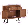 Cajonera marrón miel 70x35x70 cm madera maciza acacia | Foro24.es | Tu tienda online para hogar, jardín y más Foro24.es