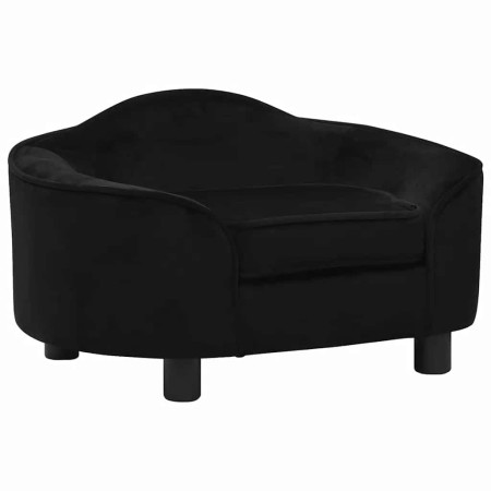 Sofá para perros felpa negro 67x47x36 cm by , Beds for dogs - Ref: Foro24-171086, Price: 106,00 €, Discount: %