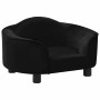 Sofá para perros felpa negro 67x47x36 cm by , Beds for dogs - Ref: Foro24-171086, Price: 106,00 €, Discount: %