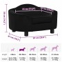 Sofá para perros felpa negro 67x47x36 cm by , Beds for dogs - Ref: Foro24-171086, Price: 106,00 €, Discount: %