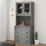 Aparador alto VIGO madera maciza de pino gris 80x40x175 cm by , Sideboards - Ref: Foro24-3200585, Price: 310,87 €, Discount: %