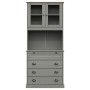 Aparador alto VIGO madera maciza de pino gris 80x40x175 cm by , Sideboards - Ref: Foro24-3200585, Price: 310,87 €, Discount: %