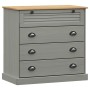 Aparador alto VIGO madera maciza de pino gris 80x40x175 cm by , Sideboards - Ref: Foro24-3200585, Price: 310,87 €, Discount: %