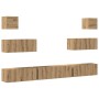 Mueble para TV de pared madera contrachapada artesanal 7 piezas von , TV-Möbel - Ref: Foro24-3329212, Preis: 250,32 €, Rabatt: %