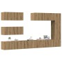 Mueble para TV de pared madera contrachapada artesanal 7 piezas by , TV Furniture - Ref: Foro24-3329140, Price: 377,24 €, Dis...