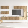 Mueble para TV de pared madera contrachapada artesanal 7 piezas by , TV Furniture - Ref: Foro24-3329140, Price: 377,24 €, Dis...